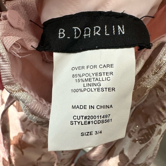 B Darlin Juniors' Lace-Up A-Line Spaghetti Strap Dress Size 3/4 NWOT - Picture 10 of 10